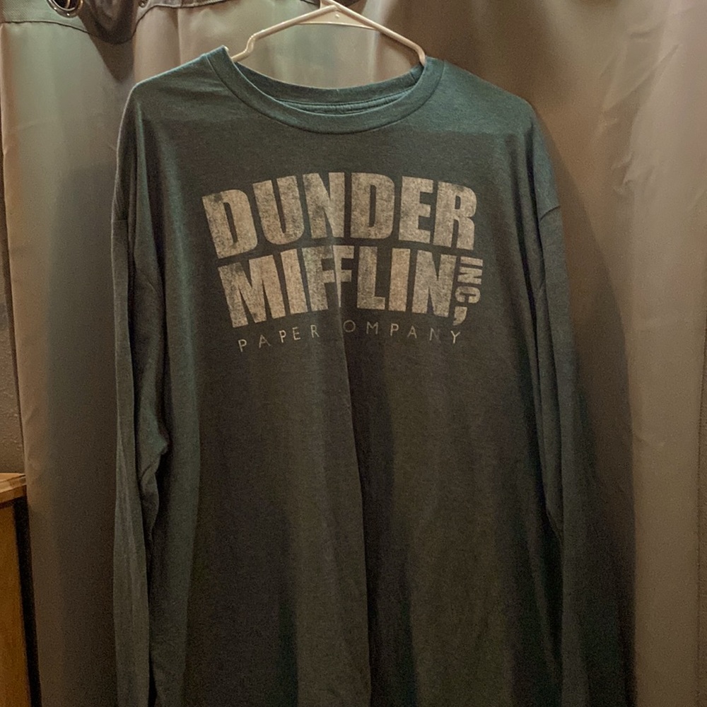 Blue Dunder Mifllin long sleeve